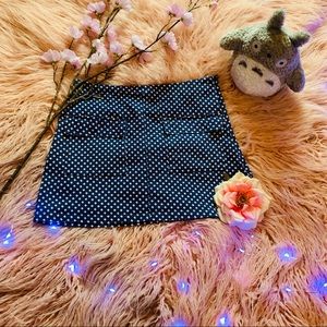 Cooperative Blue Pattern Mini Skirt
